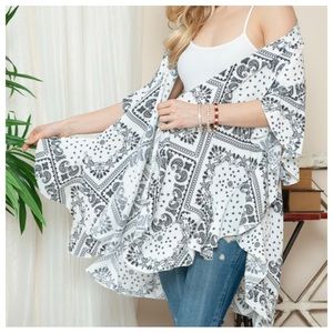 BOHO PAISLEY BANDANA PATCHWORK KIMONO